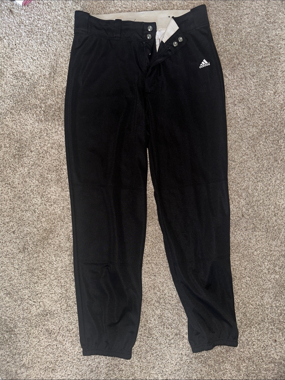 adidas Black Women’s baseball pants with Logo